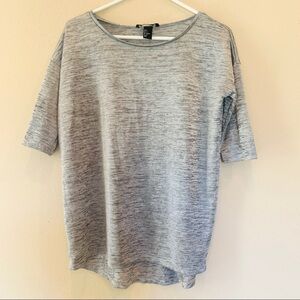 H &M•Shimmery gray Blouse